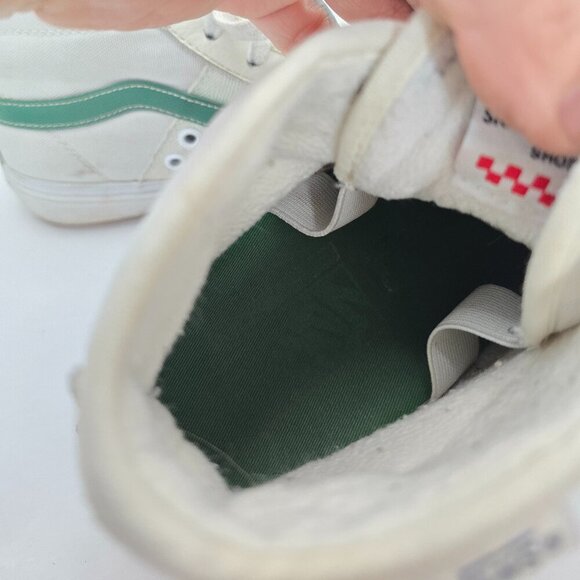 Vans x Gilbert Crockett | SK8-Hi white green skateboard hi-top sneakers | WMS 8 - Picture 3 of 8